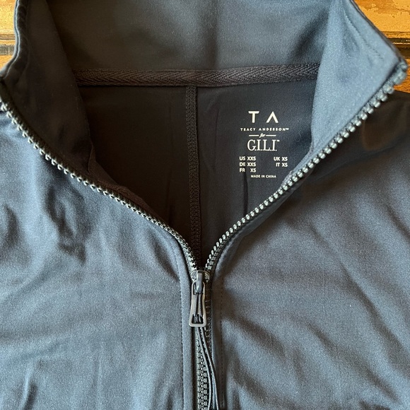 NWOT TA Tracy Anderson G.I.L.I. Zip Front Peplum Jacket - Picture 3 of 7